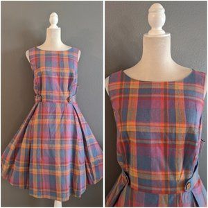 ModCloth plaid dress size 16